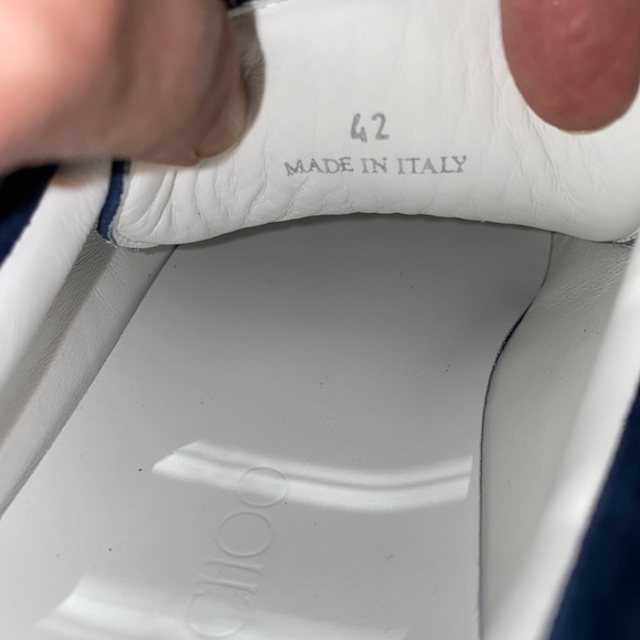 Jimmy Choo cash studded stars fine suede blue navy SZ 41/8 NWT - Picture 8 of 9